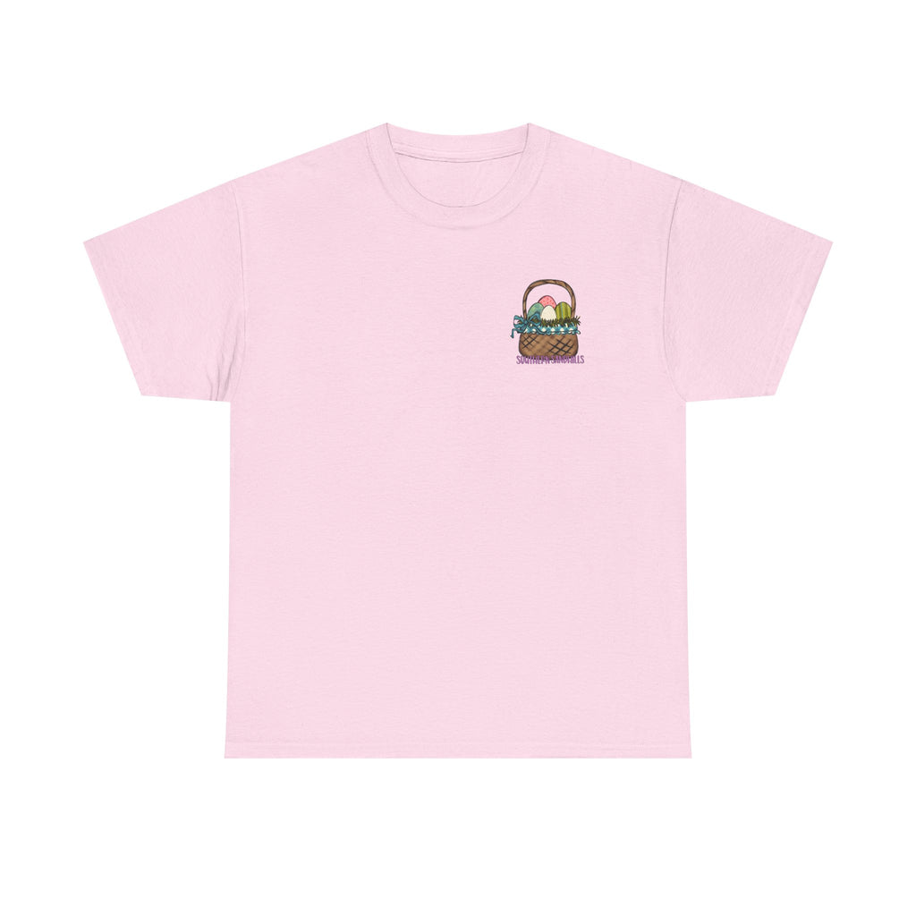 Easter Bunny Ears Blessed Tee | Floral Basket Graphic
