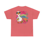 Silly Goose Energy T-Shirt | Retro Goose with Sunglasses, Floral Design