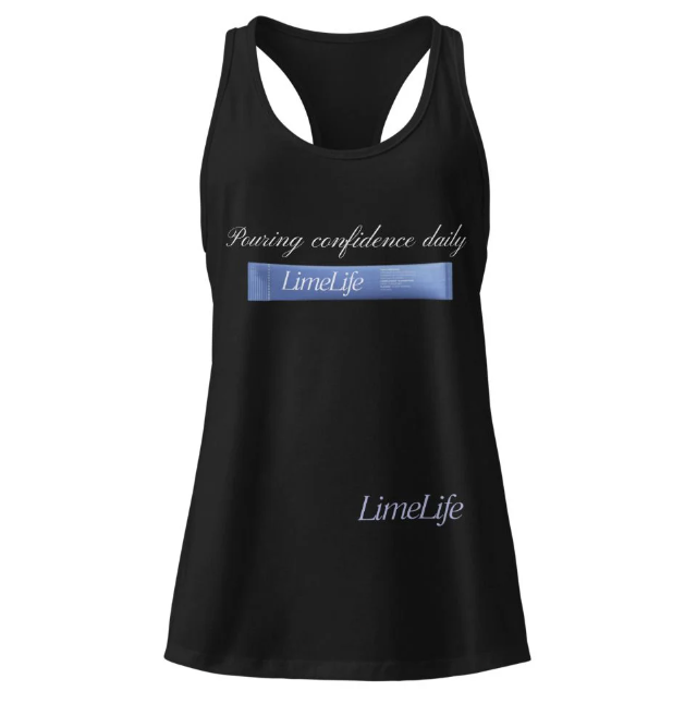Limelife Pouring confidence daily - Racerback Tank Top